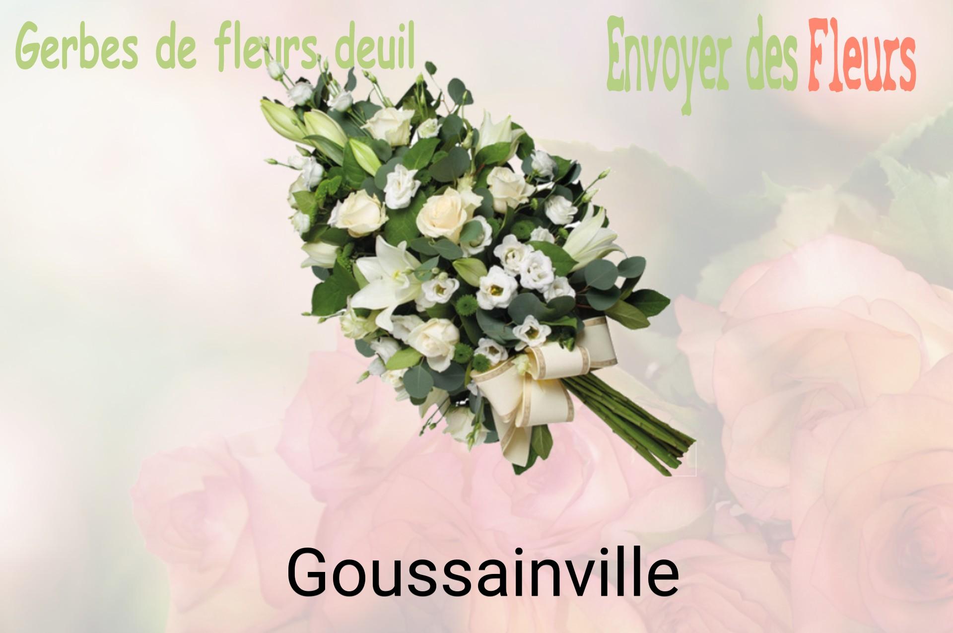 Gerbe de fleurs de deuil livrée à Goussainville